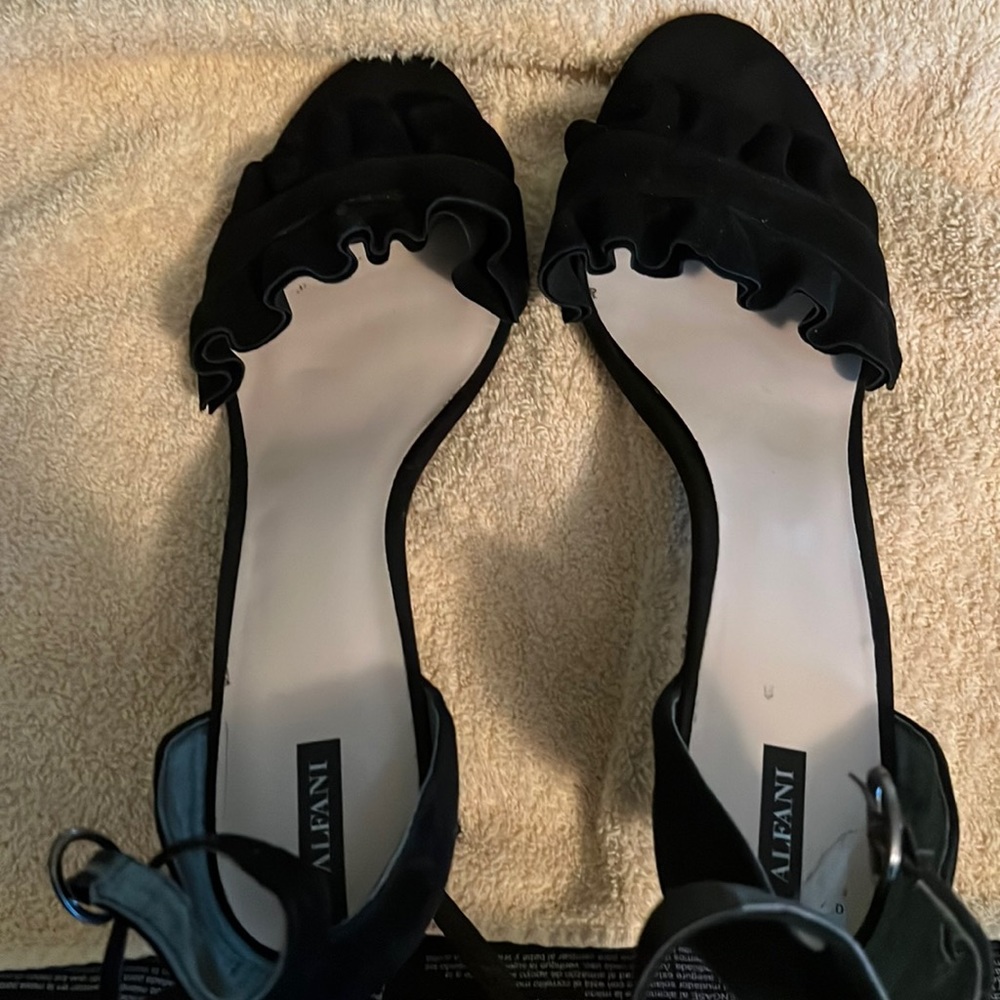 Sexy open toed sandals with two inch heels